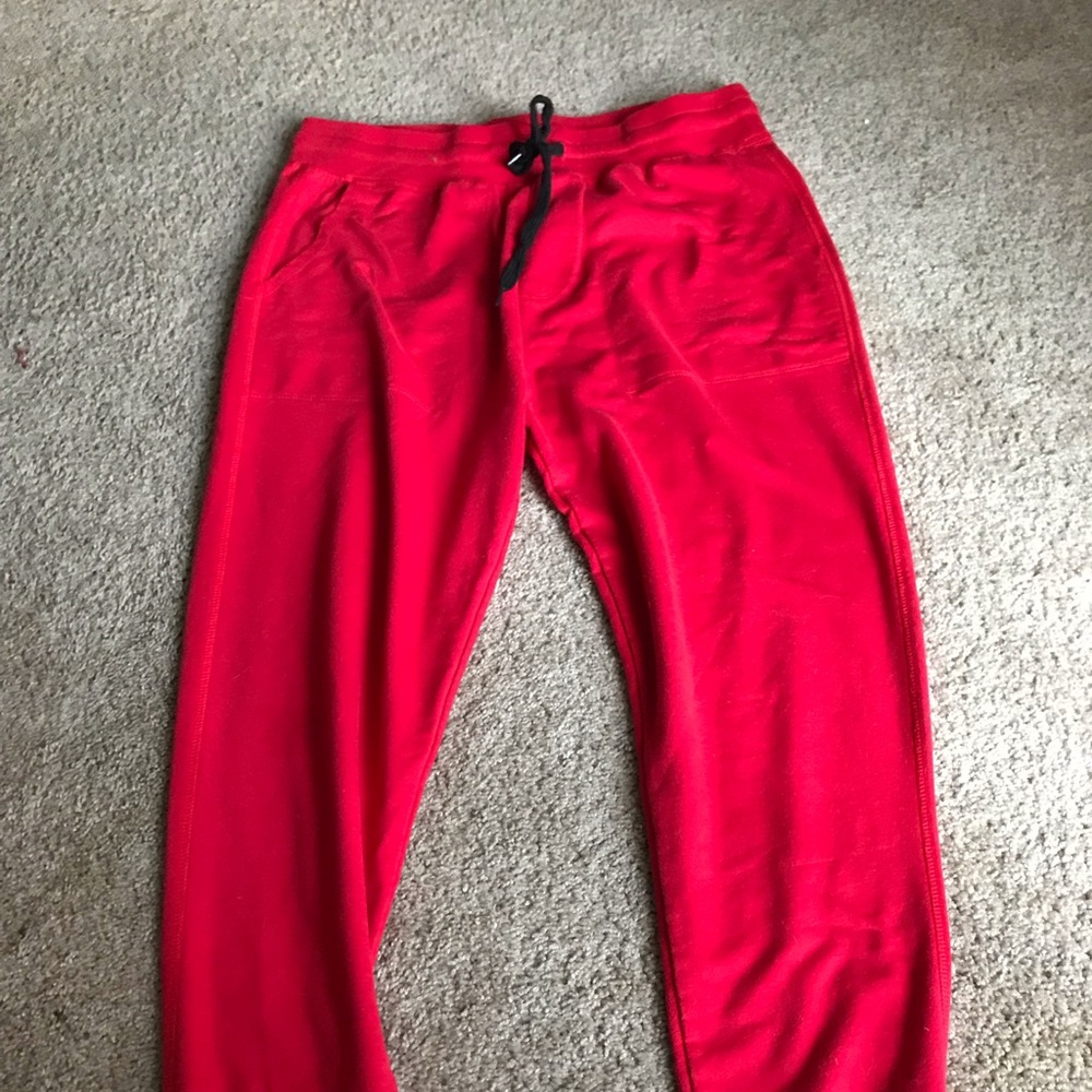 Red pants size XL skinny leg